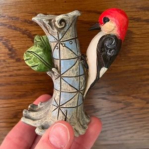 Jim Shore Red/Black Woodpecker